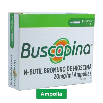 BUSCAPINA 20MG/ML SOL INY CAJ X 3AMP