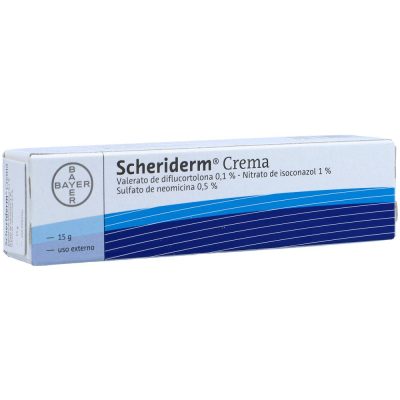 SCHERIDERM (0.1+1+0.5)% CREM TOP TUB X 15GR