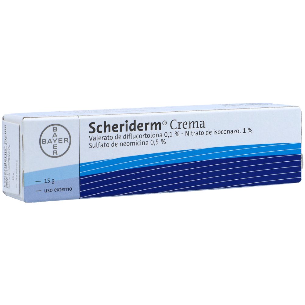 SCHERIDERM (0.1+1+0.5)% CREM TOP TUB X 15GR