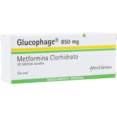 GLUCOPHAGE 850MG TAB REC  CAJ X 30