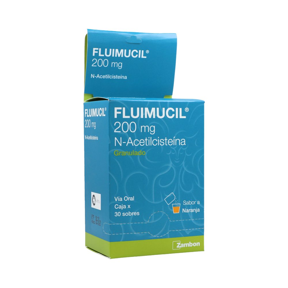 FLUIMUCIL 200MG/SOB GRAN SUSP ORAL CAJ X 30SOB X 3GR