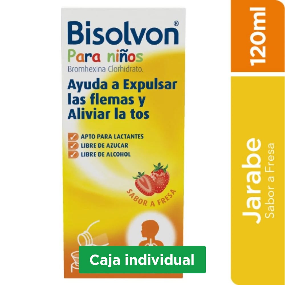BISOLVON LICTUS NINOS 4MG/5ML(0.08%) JBE FCO X 120ML FRESA