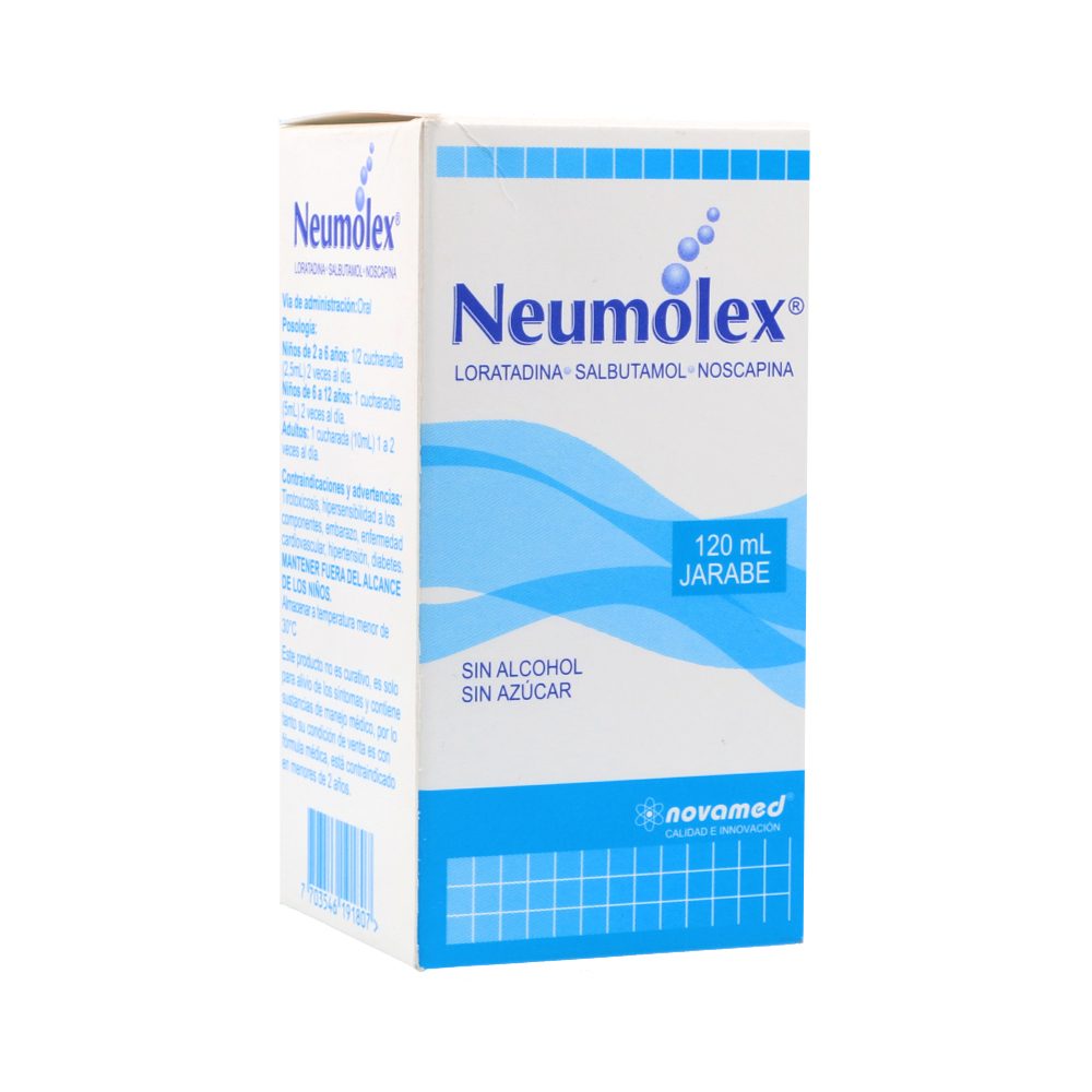 NEUMOLEX (5+2.5+2)MG/5ML(0.1+0.05+0.04) JBE FCO X 120ML