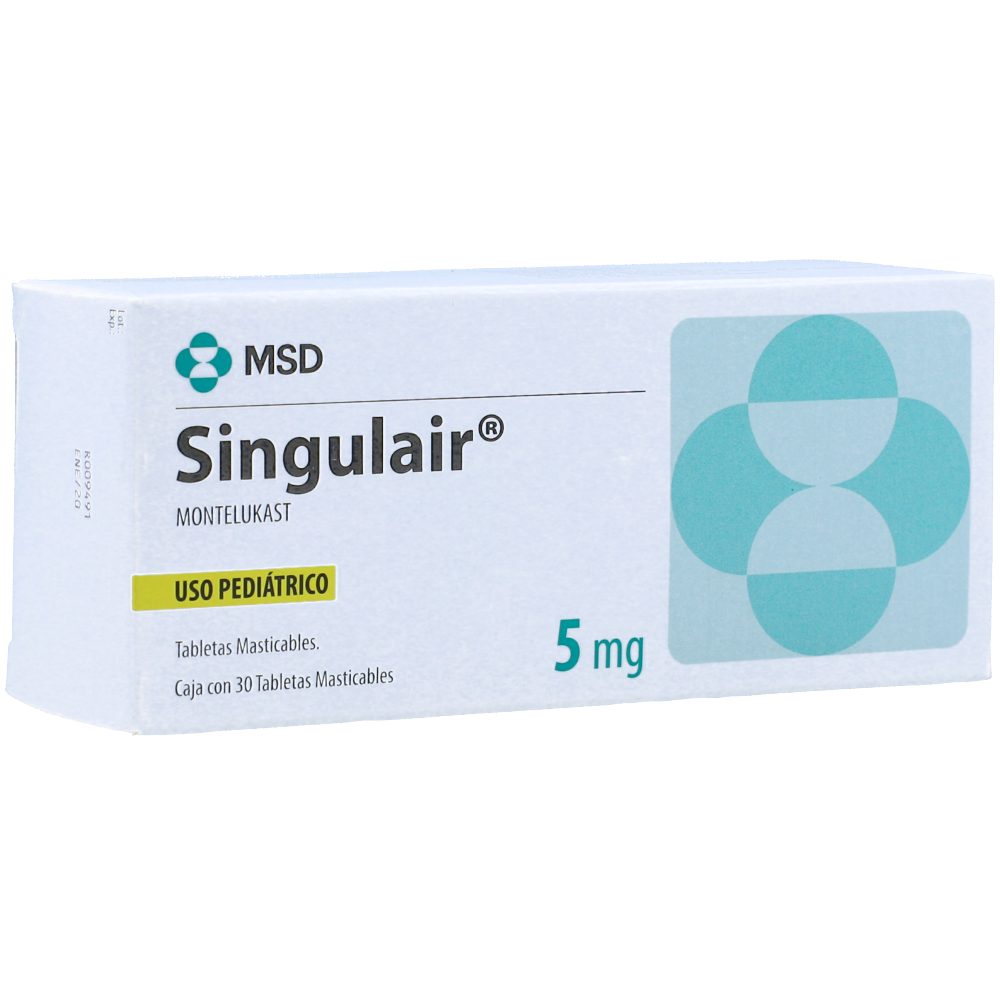SINGULAIR 5MG TAB MAST CAJ X 30