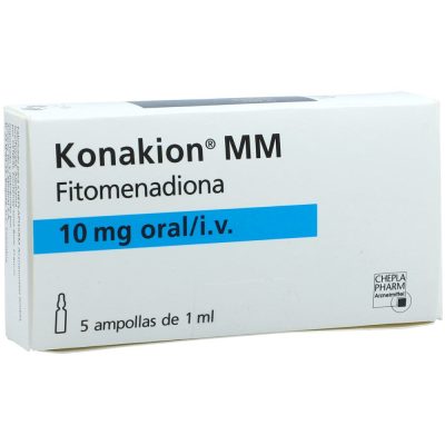 KONAKION MM 10MG/ML SOL INY  CAJ X 5AMP