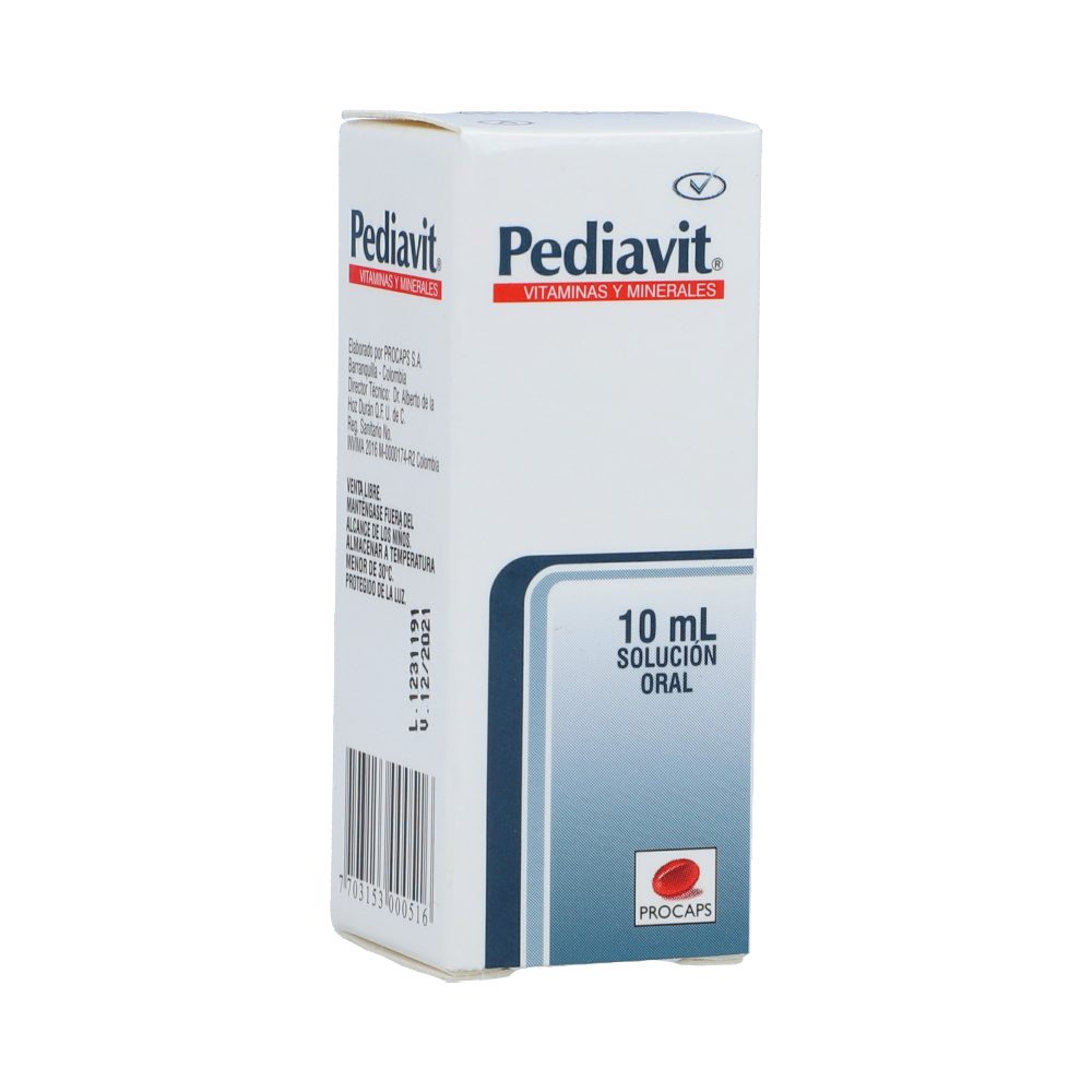 PEDIAVIT MULTIPLES COMPONENTES SOL ORAL FCO X 10ML