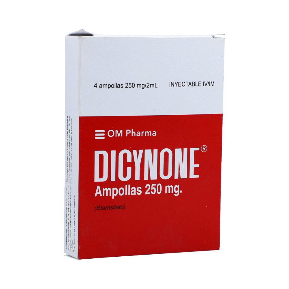 DICYNONE 250MG/2ML(125MG/ML) SOL INY CAJ X 4AMP X 2ML