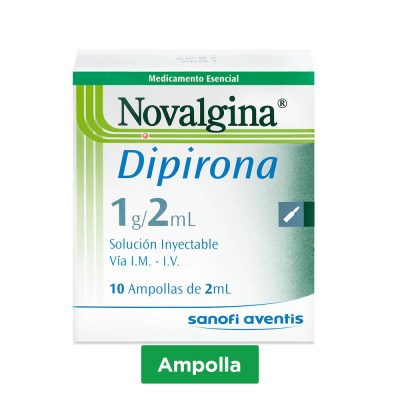 NOVALGINA IM-IV 1GR/2ML(0.5GR/ML) SOL INY CAJ X 10AMP X 2ML