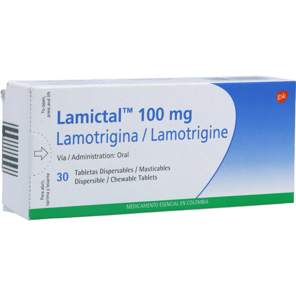 LAMICTAL 100MG TAB DISP CAJ X 30
