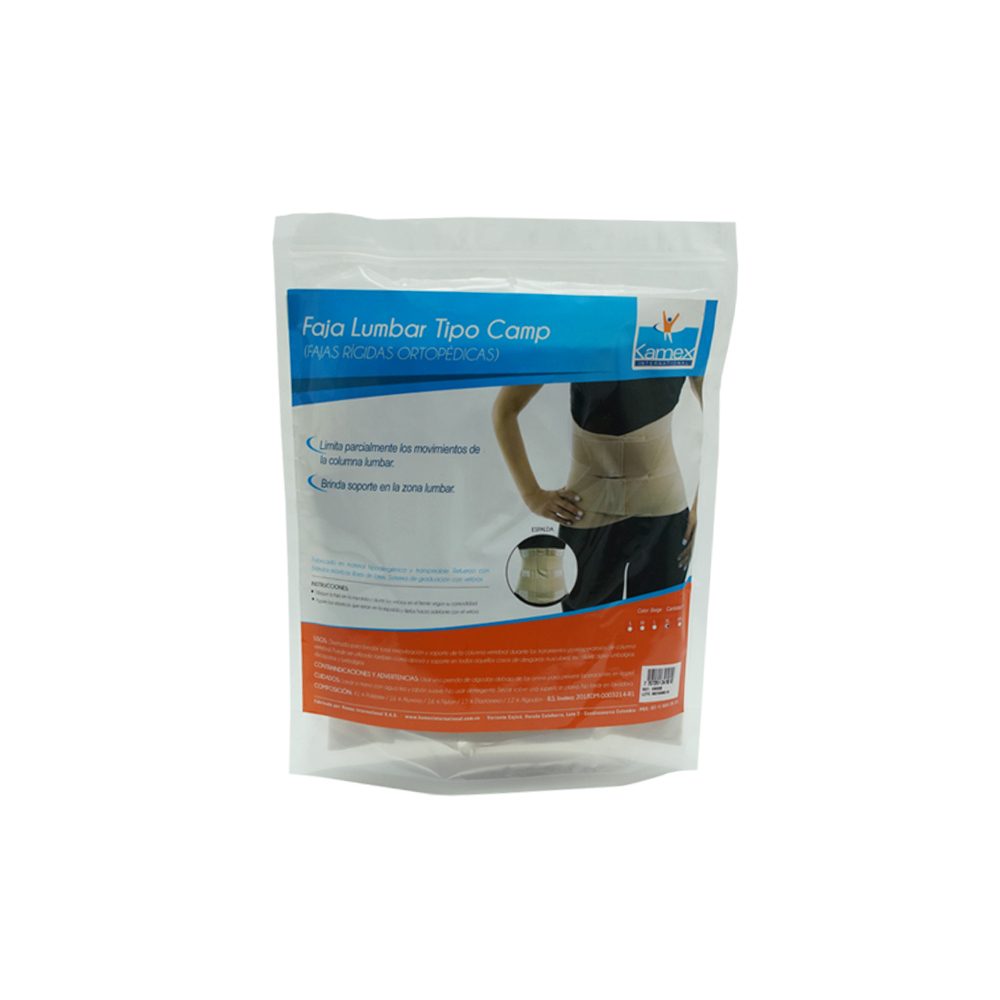 FAJA SACRO-LUMBAR REF KM008 BOL X 1 KAMEX TALLA XL
