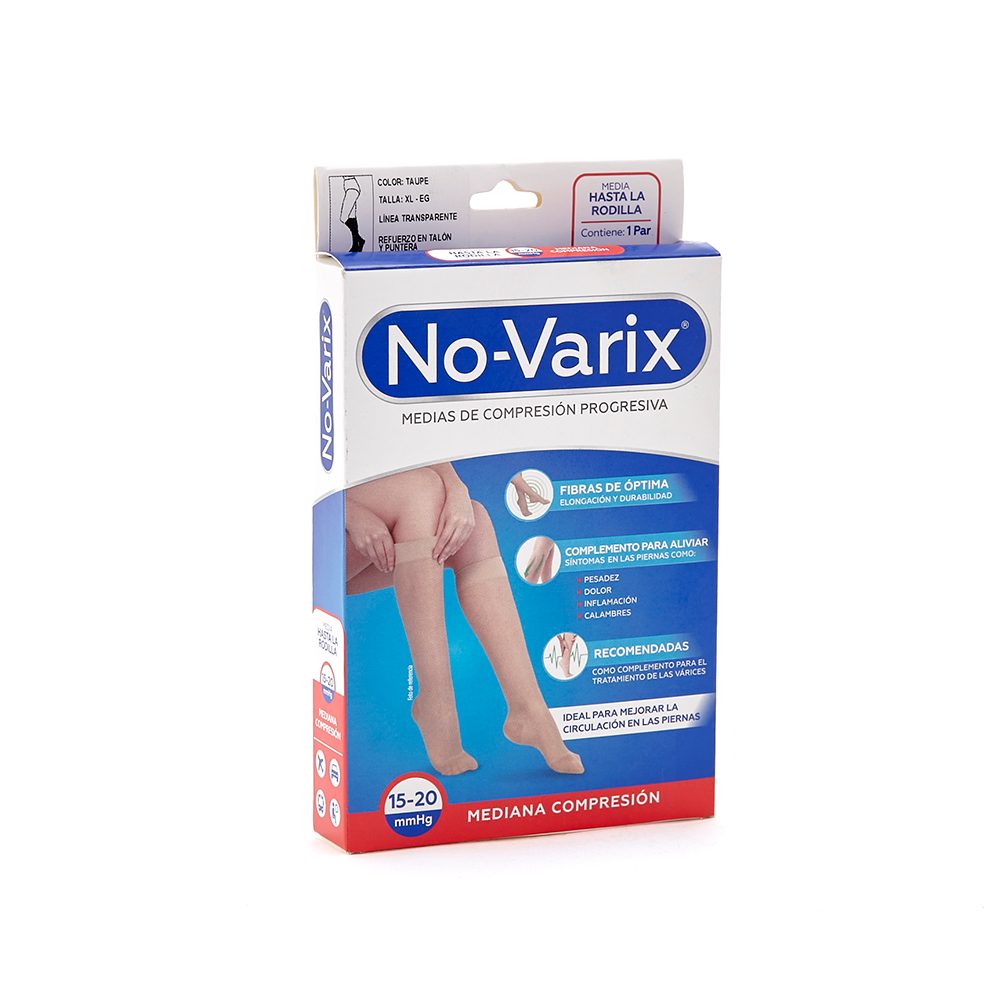 MEDIA ROD DAMA REF 10105596 CAJ NO VARIX 15-20MMHG XL GRIS PARDO