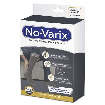 MEDIA COMPRESION PROGRESIVA HOMBRE REF 10105606 CAJ NO VARIX 20-30MMHG XL BEIGE