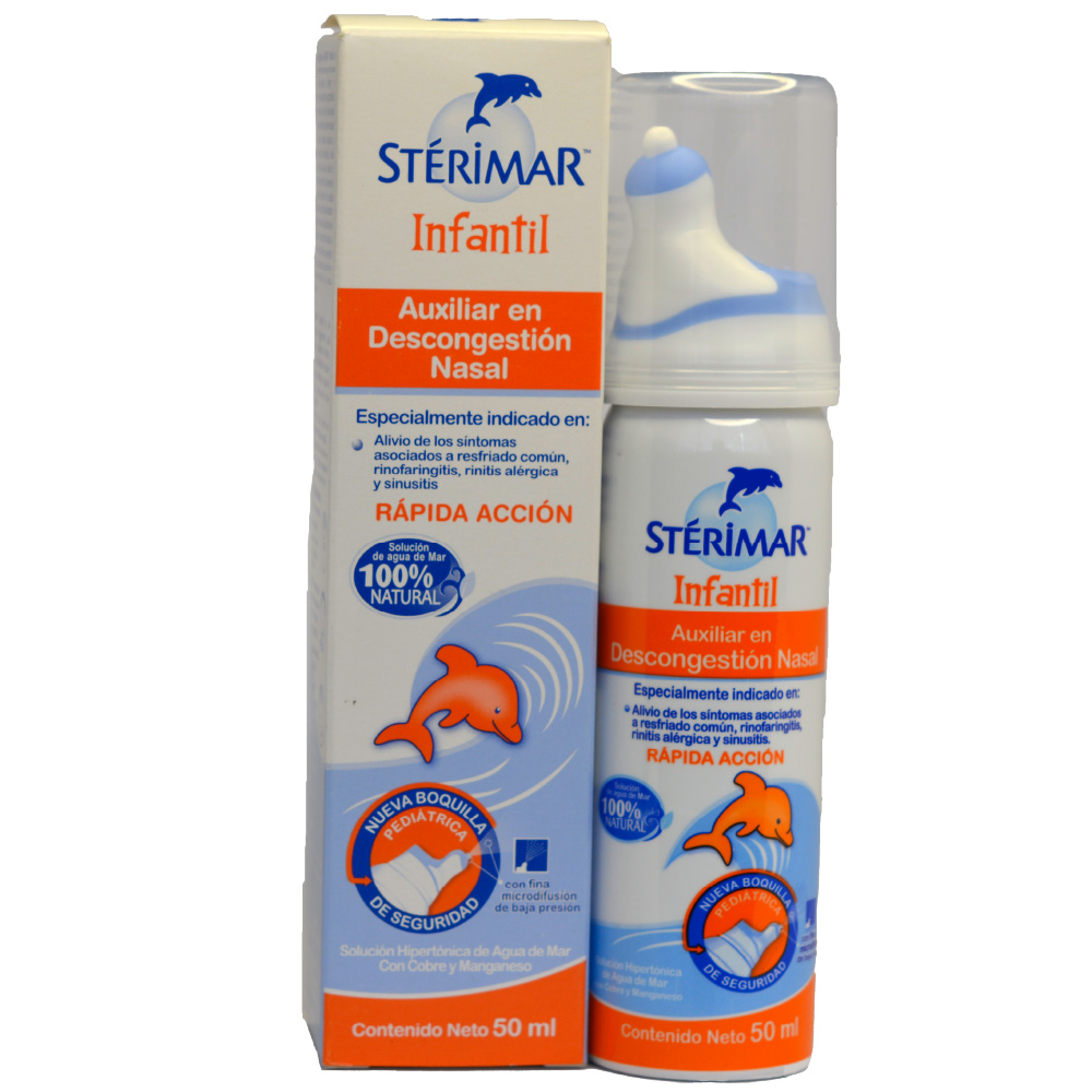 SOLUCION DESCONGESTION NASAL INFANTIL FCO X 50ML STERIMAR