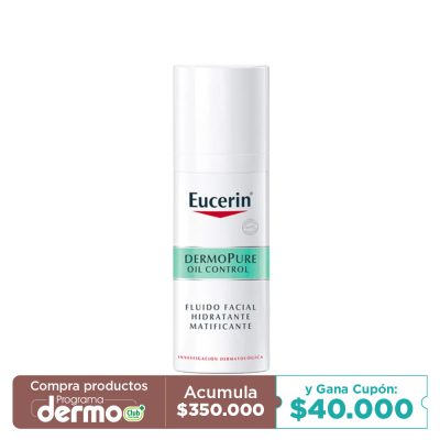 DERMOPURE IOL CONTROL EUCERIN FLUIDO FACIAL HIDRATANTE MATIFICANTE FCO X 50ML