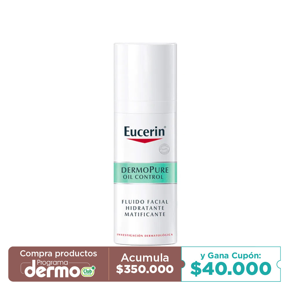 DERMOPURE IOL CONTROL EUCERIN FLUIDO FACIAL HIDRATANTE MATIFICANTE FCO X 50ML