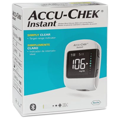 GLUCOMETRO MEDIDIOR GLUCEMIA Y DISPOSITIVO PUNCION REF 9221816022 CAJ X 1 ACCU CHEK INSTANT MG / DL
