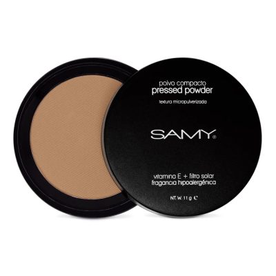 POLVO COMPACTO SIN ESPEJO CON VITAMINA E Y FILTRO SOLAR FRAGANCIA HIPOALERGENICA SAMY UND X 11GR N. 03 ARENA