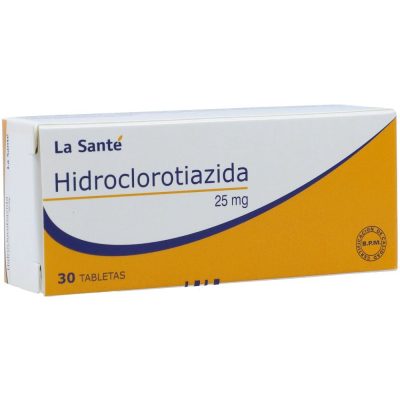 HIDROCLOROTIAZIDA 25MG TAB  CAJ X 30 LA SANTE