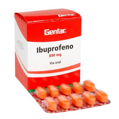 IBUPROFENO 800MG TAB REC  CAJ X 50 GENFAR