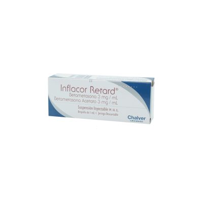 INFLACOR INFLACOR RETARD IM (3+3)MG/ML SUSP INY  CAJ X 1AMP+JER
