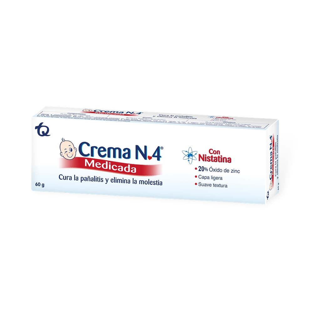 CREMA No 4 MEDICADA 10MUI/100GR+20% CREM TOP TAR X 60GR