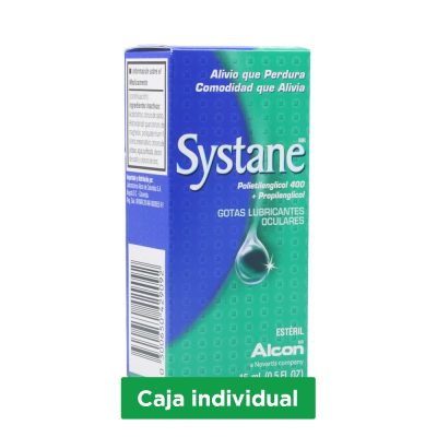SYSTANE LUBRICANTES (4+3)MG/ML(0.4+0.3)% SOL OFT FCO X 15ML