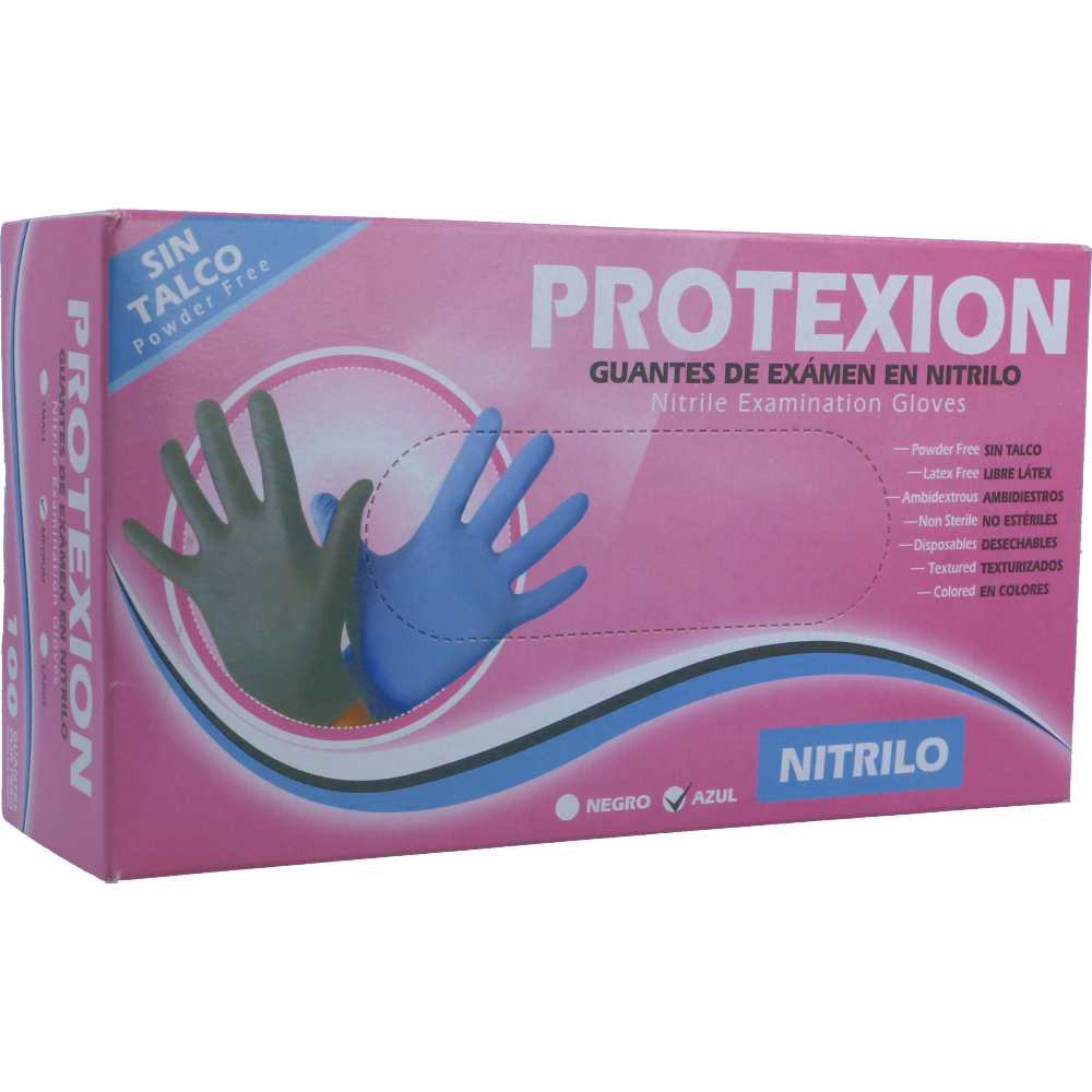 GUANTE NITRILO CAJ X 100 PROTEX TALLA M