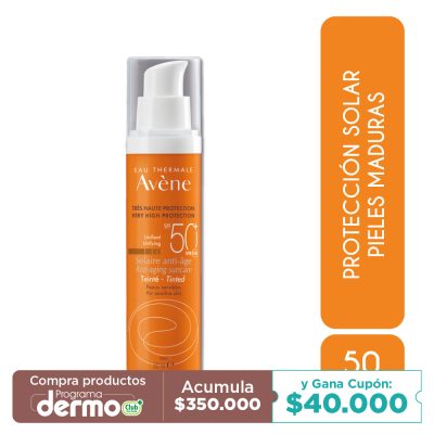 PROTECTION SOLAIRE ANTI-AGE AVENE SPF 50+ TEINTE COLOR TUB X 50ML