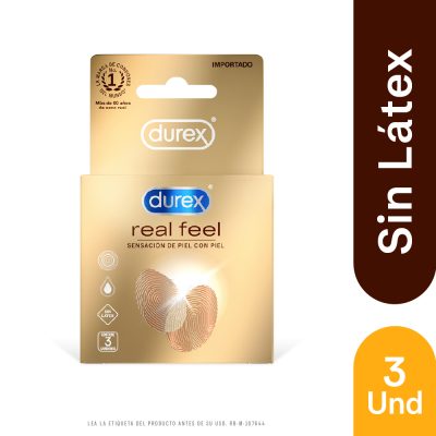 PRESERVATIVO SENSACION PIEL CON PIEL REAL FEEL CAJ X 3 DUREX