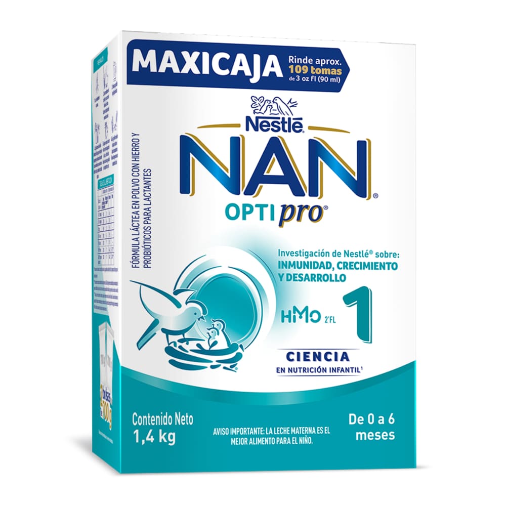 NAN 1 NESTLE OPTIPRO 0 A 6 MESES CAJ X 1400GR