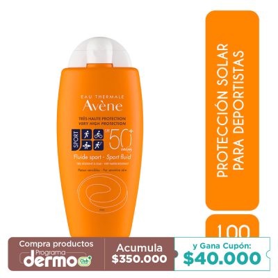 PROTECTOR SOLAR AVENE FLUIDE SPORT FPS 50+ FCO X 100ML