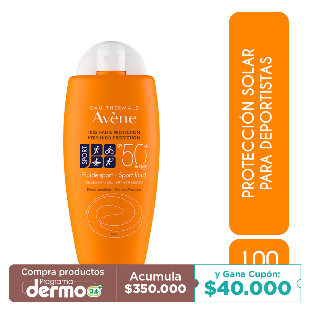 PROTECTOR SOLAR AVENE FLUIDE SPORT FPS 50+ FCO X 100ML