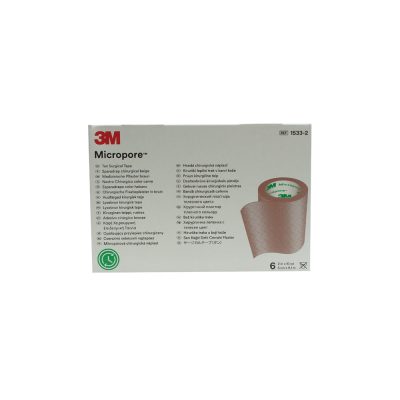 ESPARADRAPO REF 1533-2 CAJ X 6 MICROPORE 3M 2PULG X 10YARD PIEL