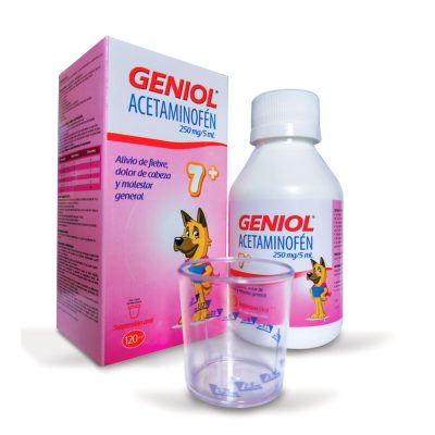 GENIOL 7+ 250MG/5ML(5%) SUSP ORAL FCO X 120ML