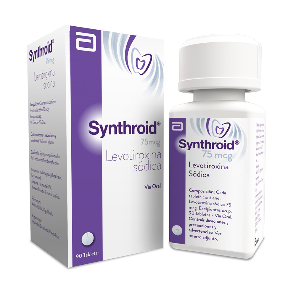 SYNTHROID 75MCG TAB FCO X 90