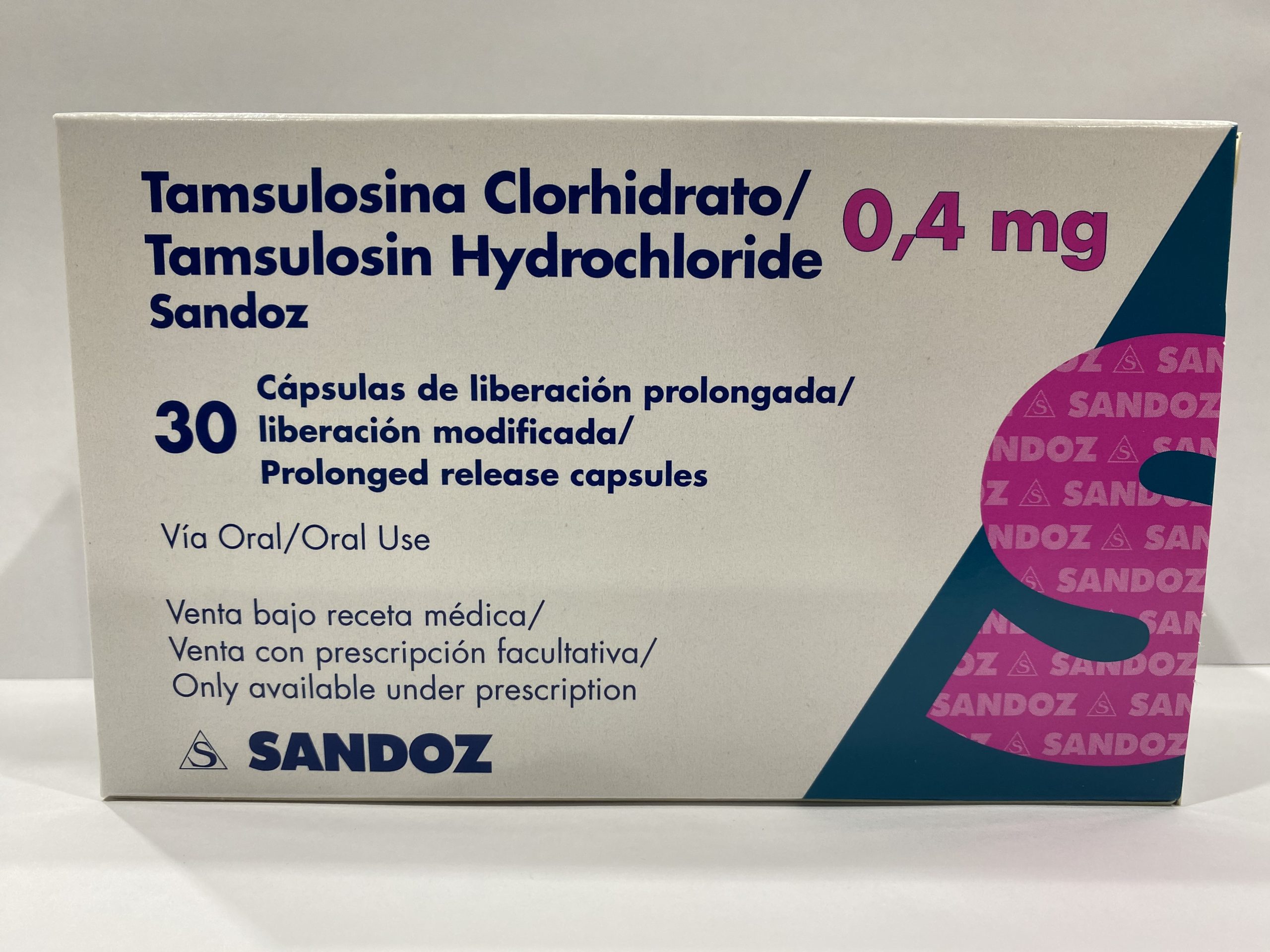 TAMSULOSINA CLORHIDRATO 0.4MG CAP LIB PROL CAJ X 30 SANDOZ