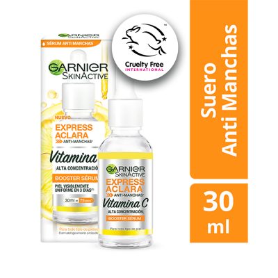 EXPRESS ACLARA GOTERO GARNIER SKINACTIVE BOOSTER SERUM VITAMINA C FCO X 30ML
