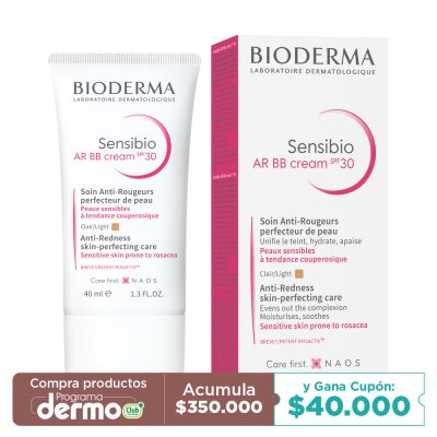 SENSIBIO AR BB CREAM BIODERMA SPF30 CLAIR/LIGHT TUB X 40ML