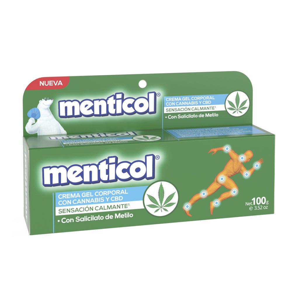 CREMA GEL CORPORAL MENTICOL CANNABIS Y CBD TUB X 100GR