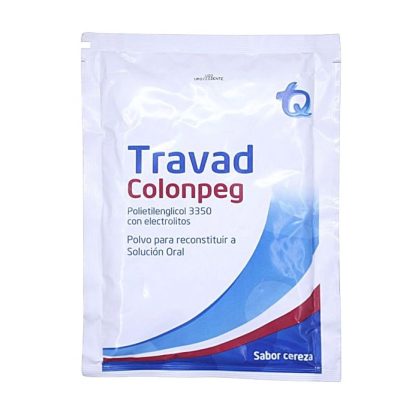 TRAVAD COLONPEG (105+4.6)GR/SOB POLV SOL ORAL CAJ X 4SOB CEREZA