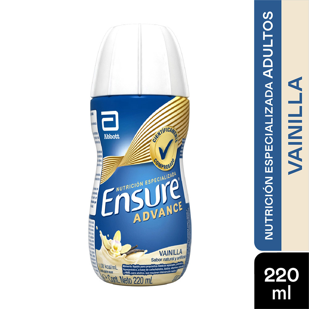 ENSURE ADVANCE FCO X 220ML VAINILLA