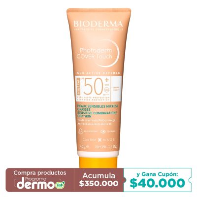 PHOTODERM COVER TOUCH BIODERMA SPF50+ TUB X 40GR CLAIRE LIGHT