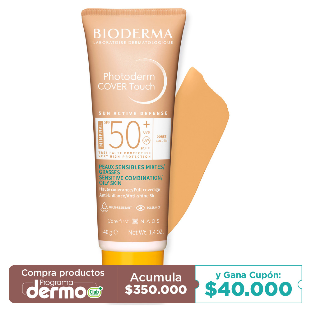PHOTODERM COVER TOUCH BIODERMA SPF50+ TUB X 40ML DOREE TEINTE