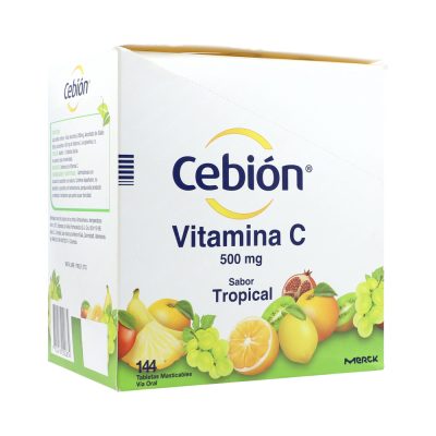 CEBION 500MG TAB MAST  CAJ X 144  TROPICAL