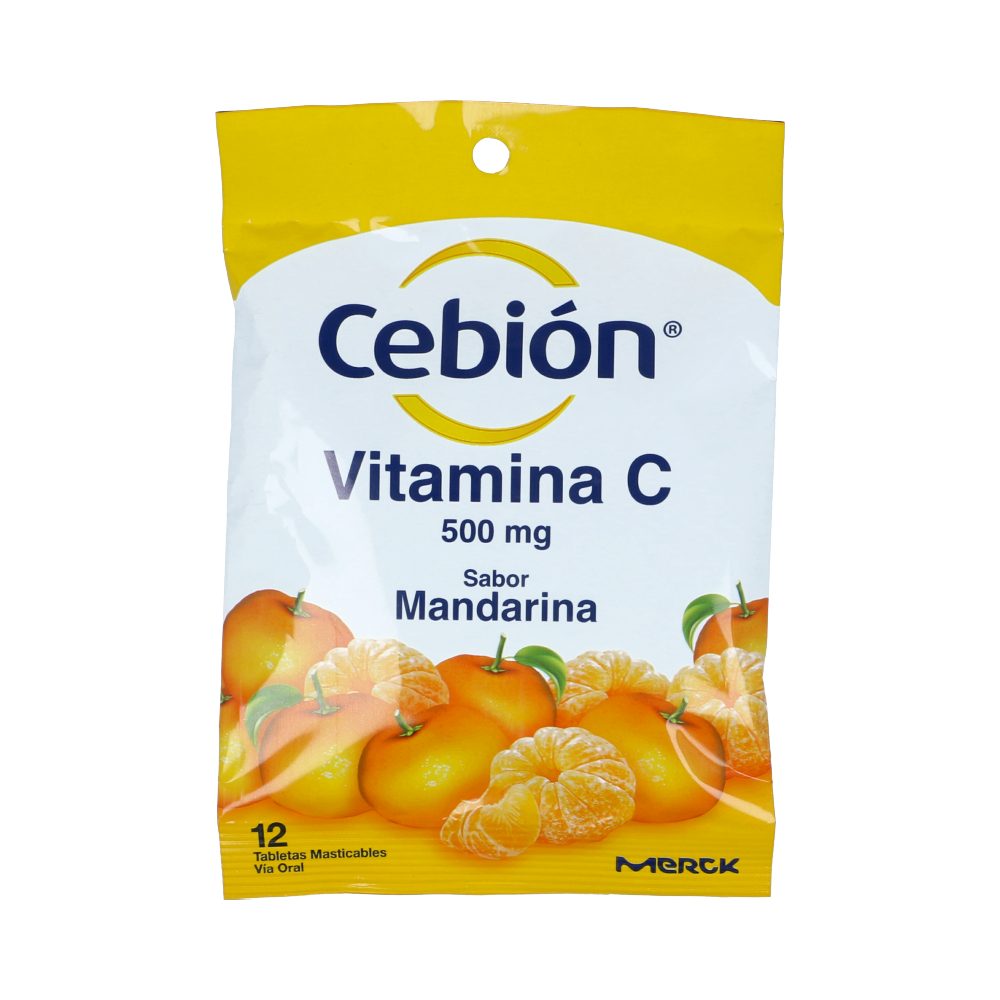 CEBION 500MG TAB MAST CAJ X 144 MANDARINA