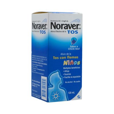 NORAVER TOS NTF 4MG/5ML(0.08%) JBE FCO X 5 CHICLE