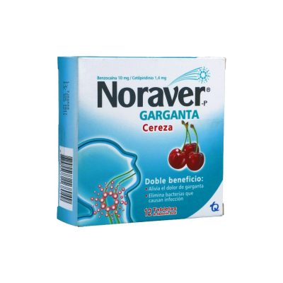NORAVER B (10+1.4)MG TAB MAST CAJ X 12 CEREZA