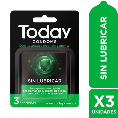 PRESERVATIVO SIN LUBRICANTE CAJ X 3 TODAY