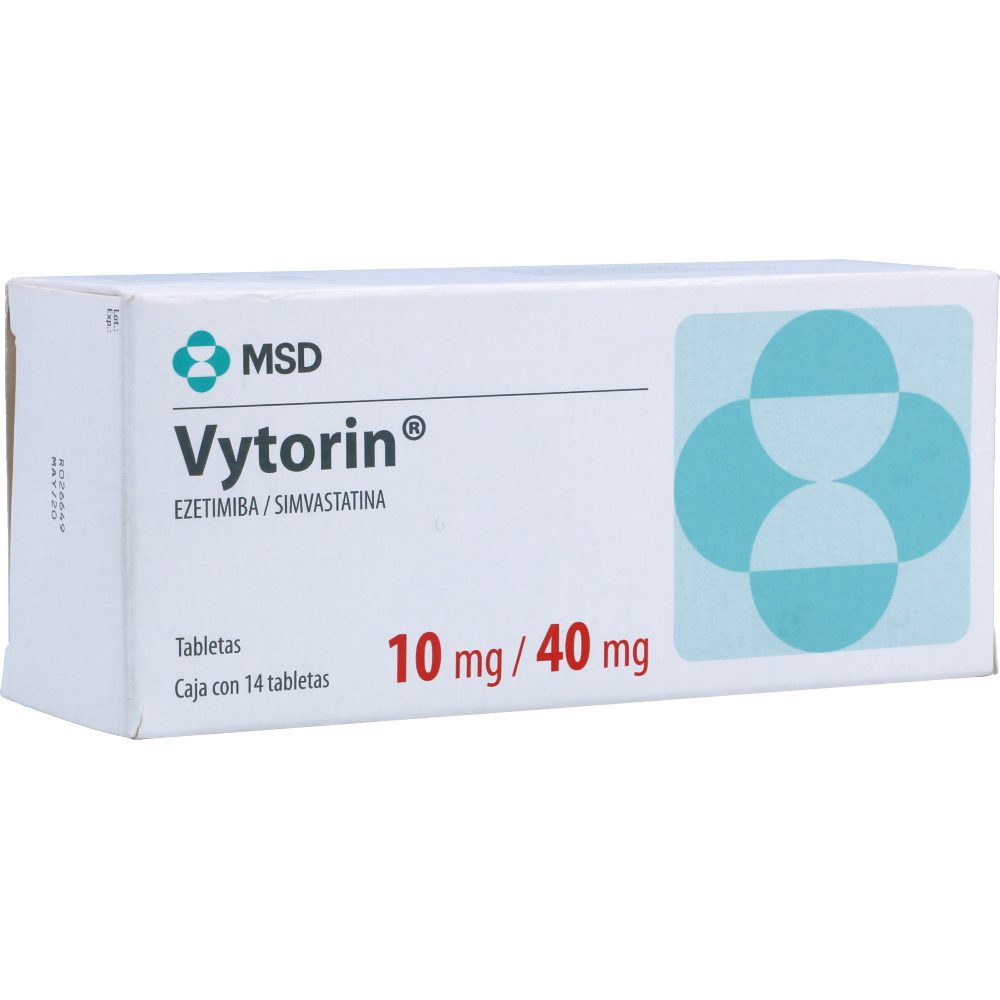 VYTORIN (10+40)MG TAB CAJ X 14