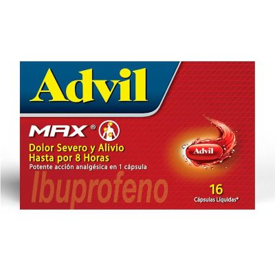 ADVIL MAX 400MG CAP BLAND  CAJ X 16